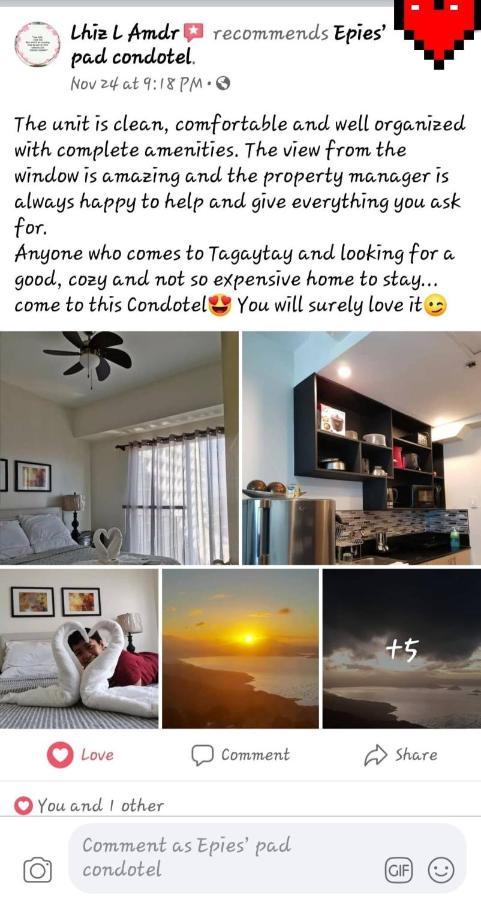 Epie'S Pad Apartment Tagaytay City ภายนอก รูปภาพ